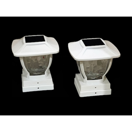Maxsa Innovations Post Cap and Deck Railing Lights - Solar Wave style - White 41981